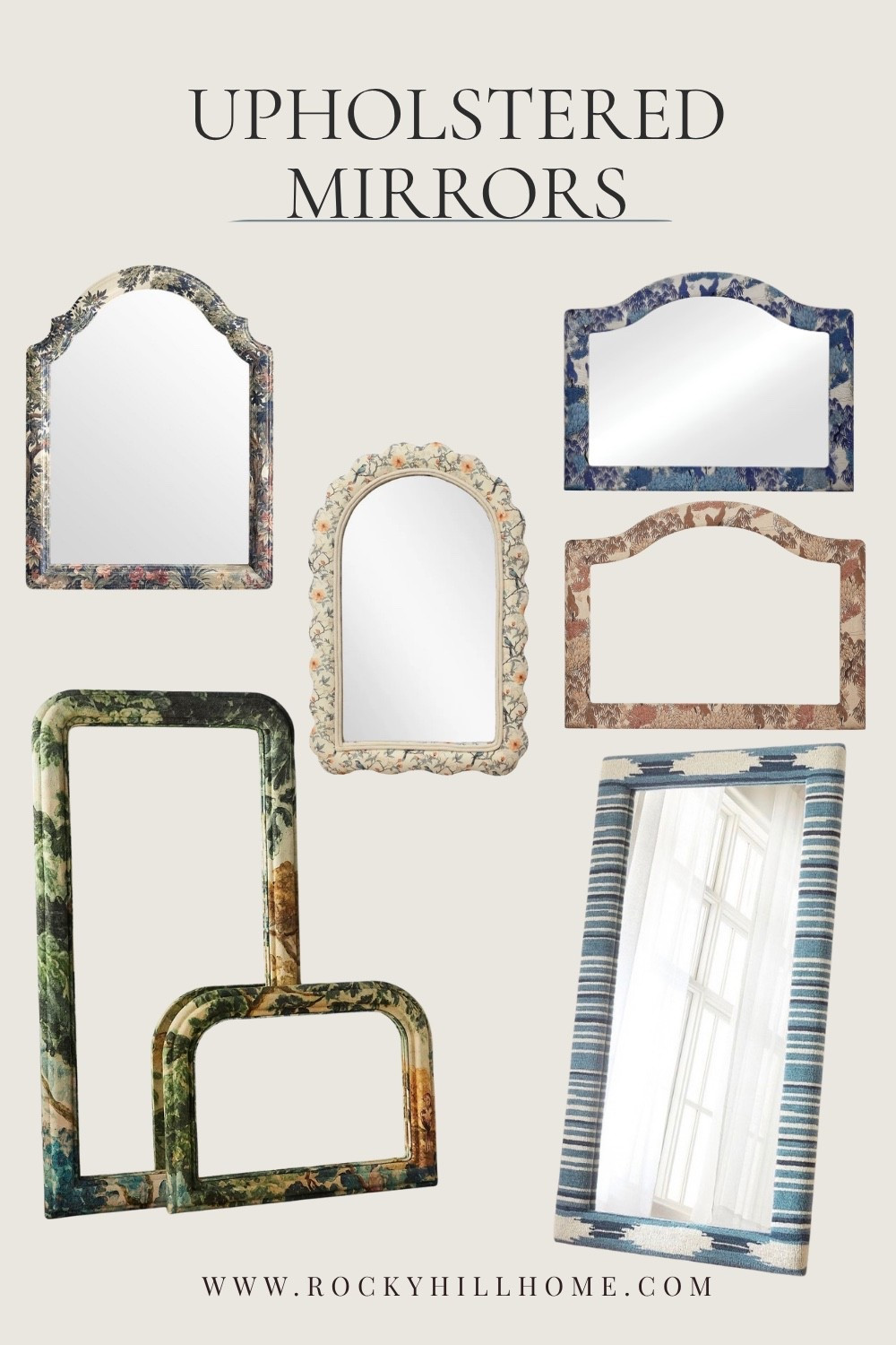 New Finds! These gorgeous upholstered mirrors from Lulu and Georgia, Pottery Barn, Wayfair, and Anthropologie are an easy way to add some pattern and color to your space.

#LTKHome