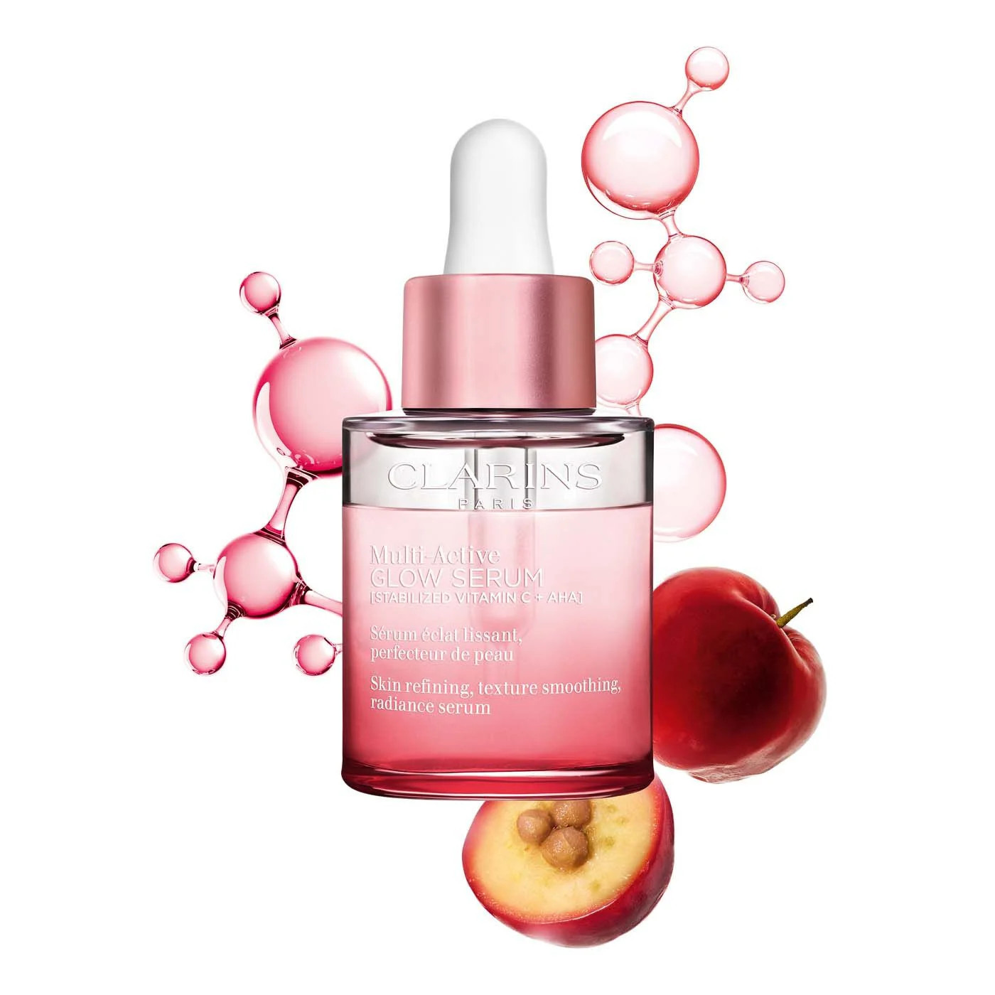 Clarins Multi-Active Glow Serum Vitamin C + AHA Smoothing Radiance-Boosting Glow 1 Oz. | Clarins USA