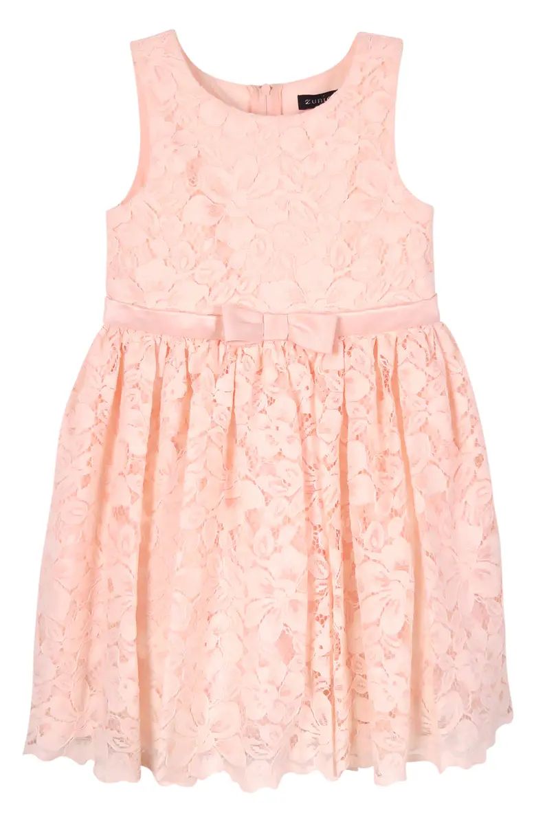 Kids' Floral Lace Cotton Blend Dress | Nordstrom