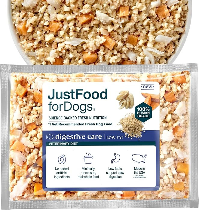 JustFoodForDogs Frozen Fresh Prescription Dog Food - Digestive Care, 7 Pack | Amazon (US)
