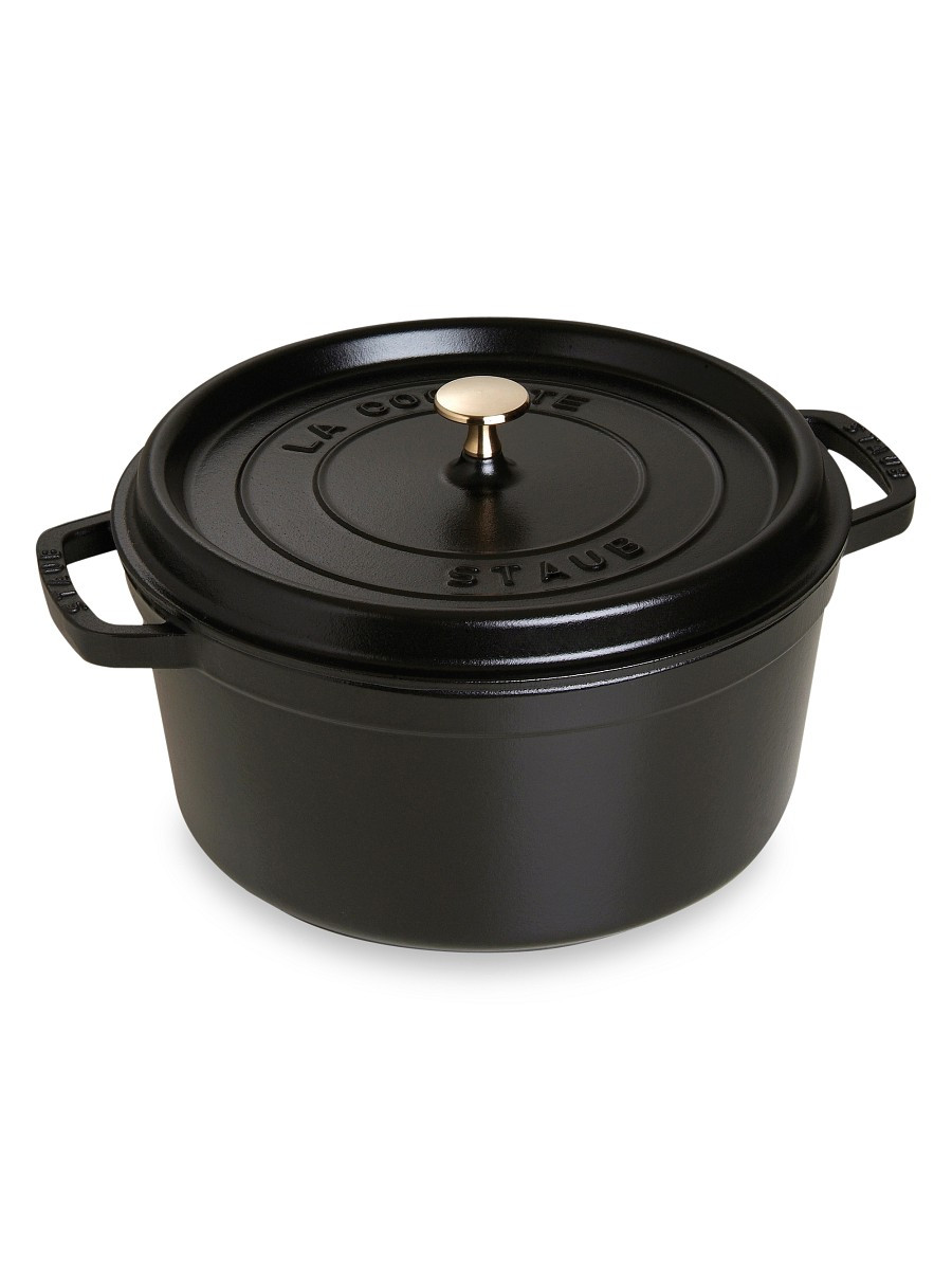 Staub 7-Quart Round Dutch Oven - Matte Black | Saks Fifth Avenue OFF 5TH