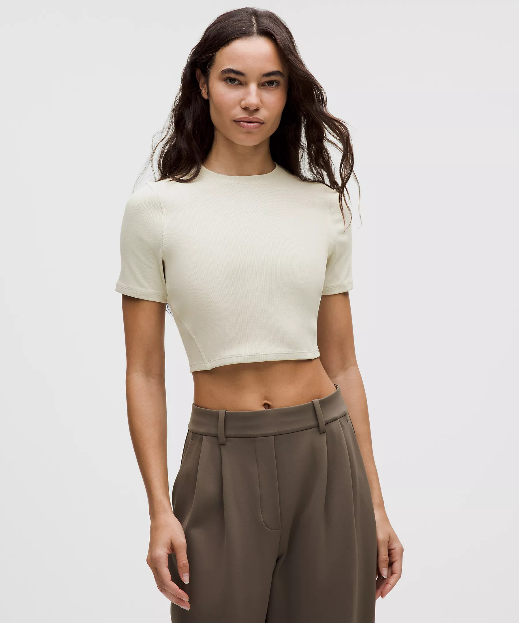 Soft Ribbed Keyhole Short-Sleeve Shirt | Lululemon (US)