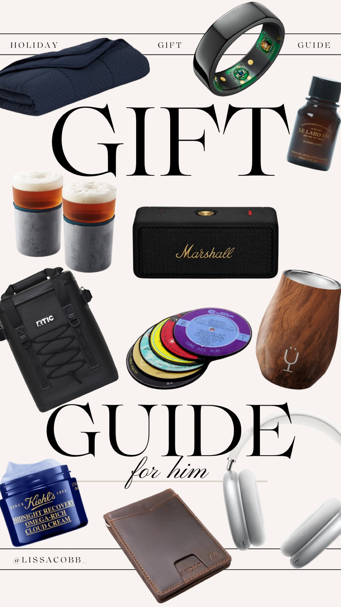 Gift guide for him! 

Gifts for him
Brumate
Oura ring
Kiehls
AirPods
Speaker
Men’s gifts


#LTKmens #LTKCyberWeek #LTKGiftGuide