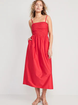 Fit & Flare Smocked Maxi Cami Dress for Women | Old Navy (US)