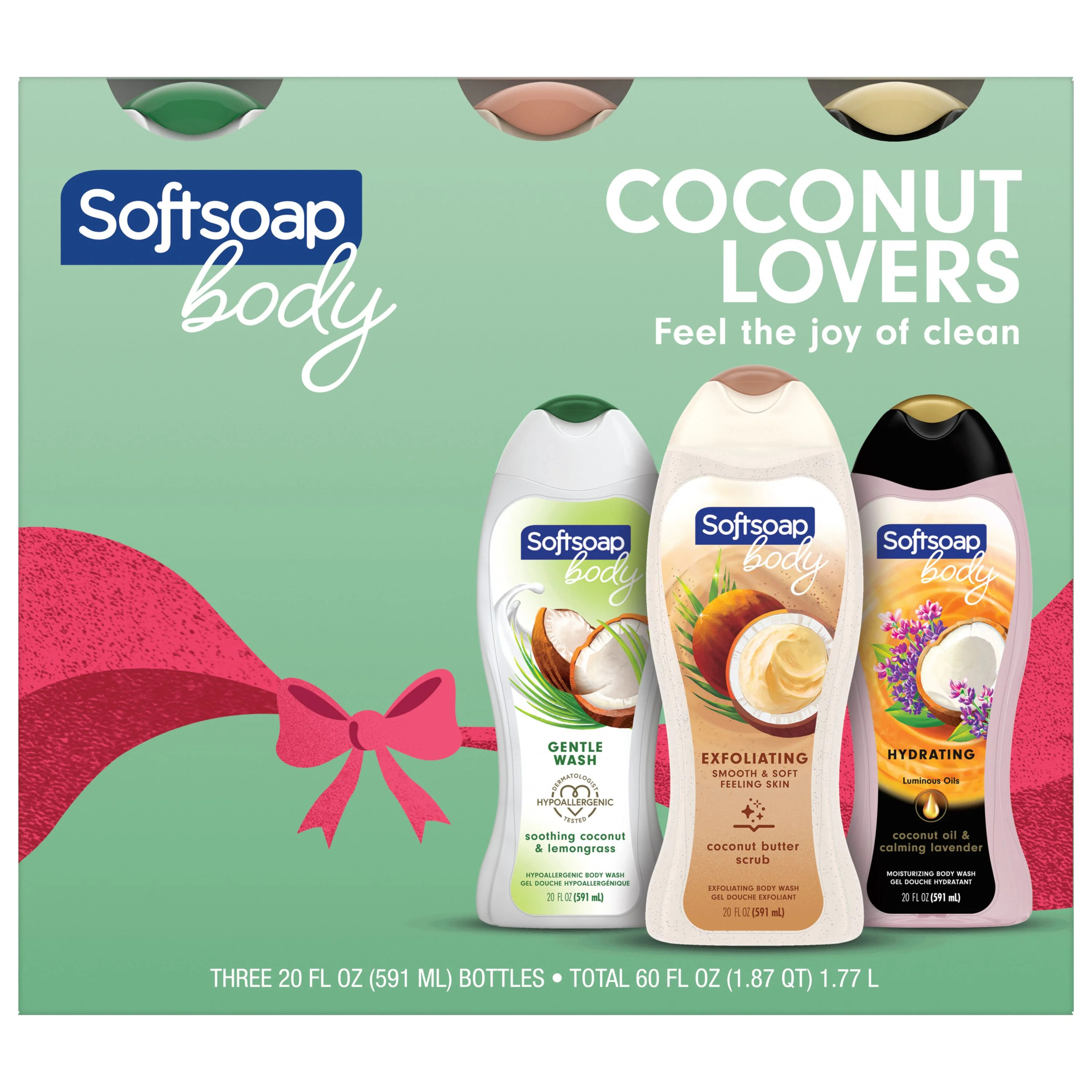 Softsoap Body Wash, Coconut Lovers Gift Set, 20 oz 3 Pack | Walmart (US)