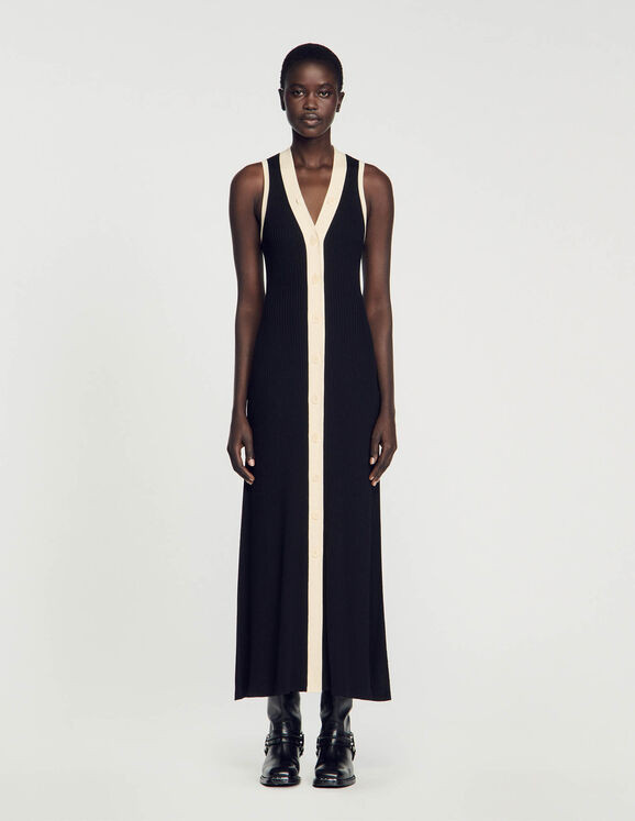 Knit maxi dress | Sandro-Paris US