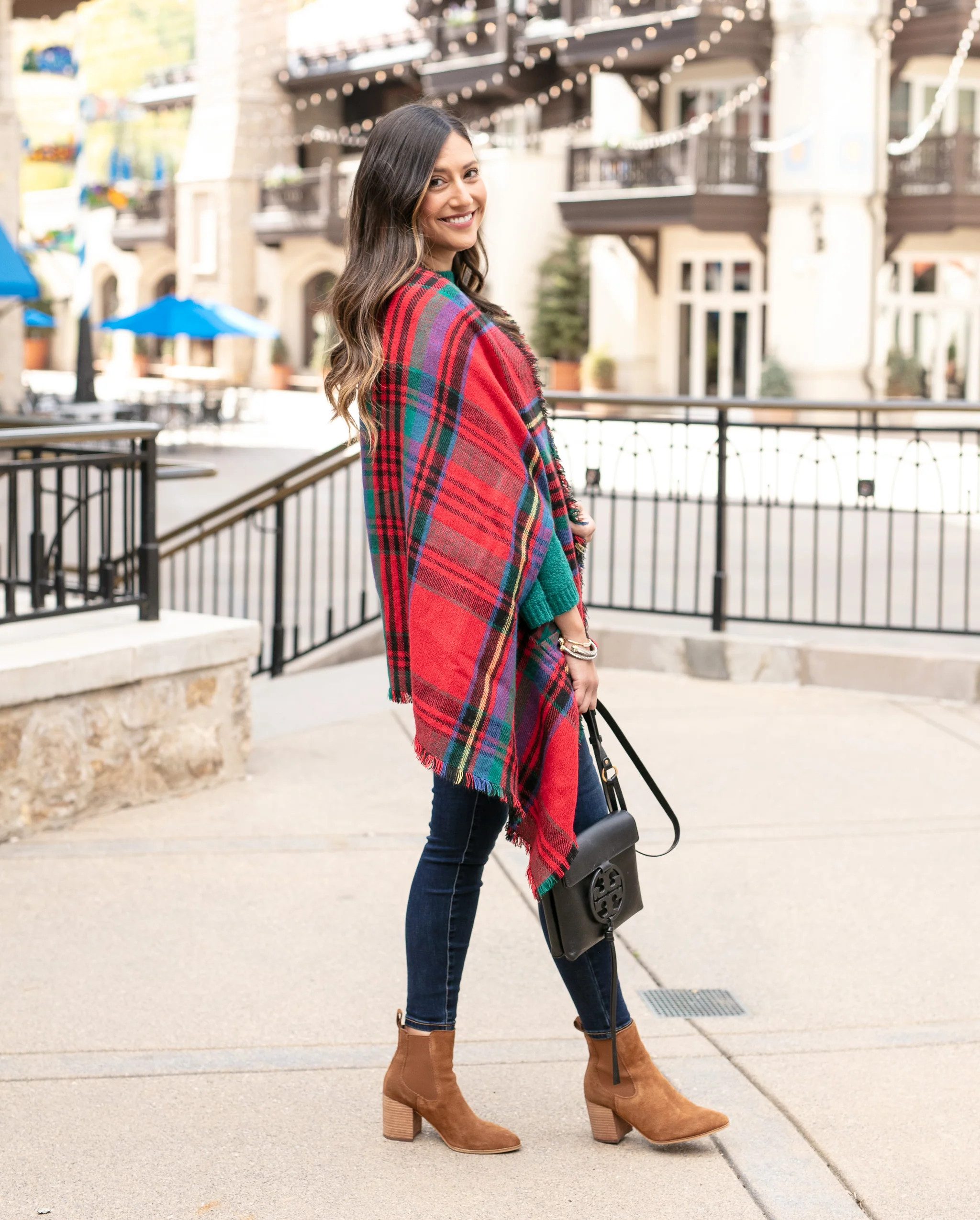 Reversible Winter Weight Pocket Poncho | Grace and Lace