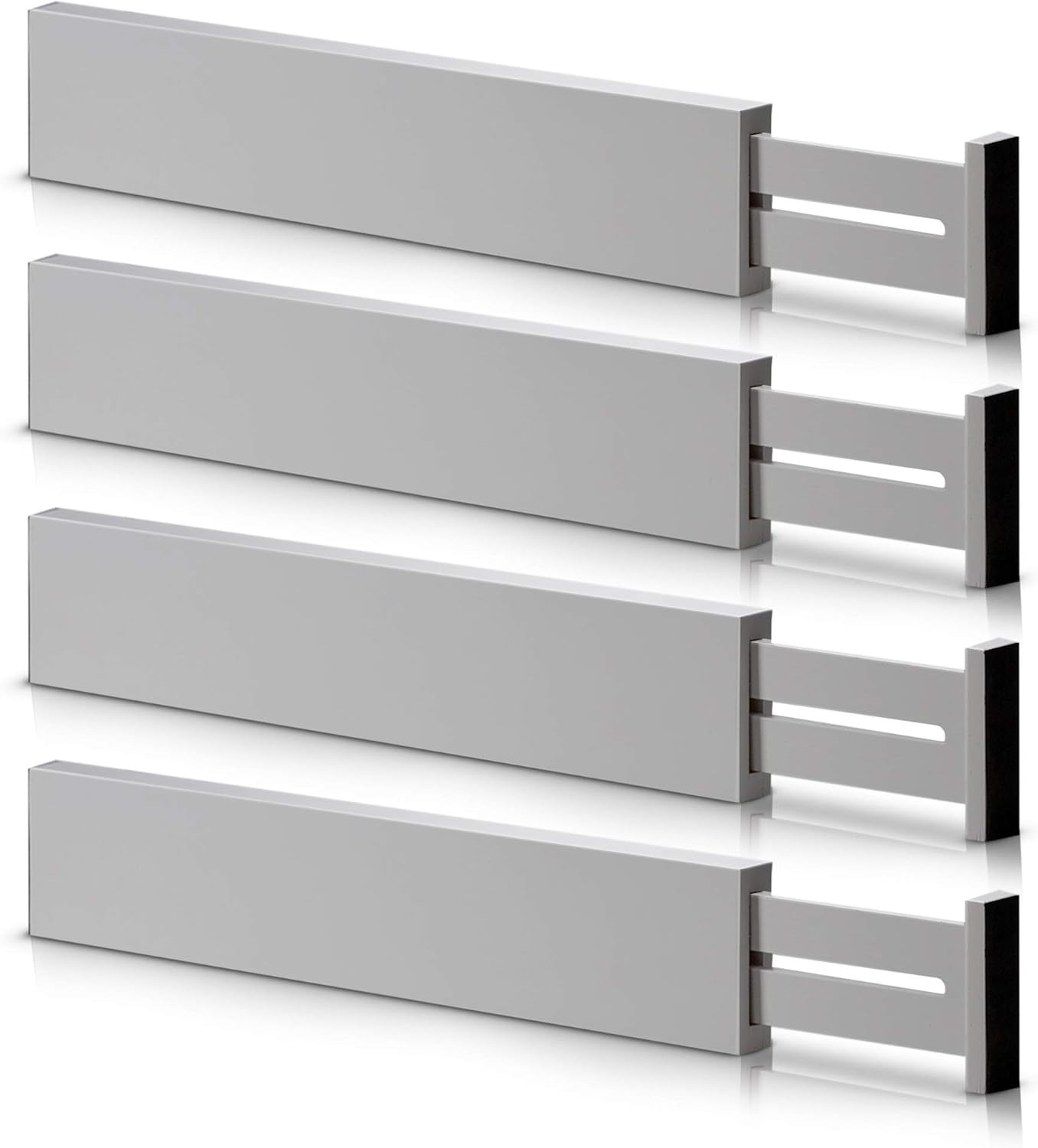 Bamboo Adjustable Drawer Dividers Organizers - Small Expandable Utensil Organizer Separators for ... | Amazon (US)