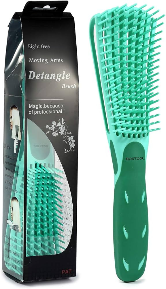 BESTOOL Detangling Brush for Black Natural Hair, Detangler Brush for Curly Hair Afro 3/4abc Textu... | Amazon (US)