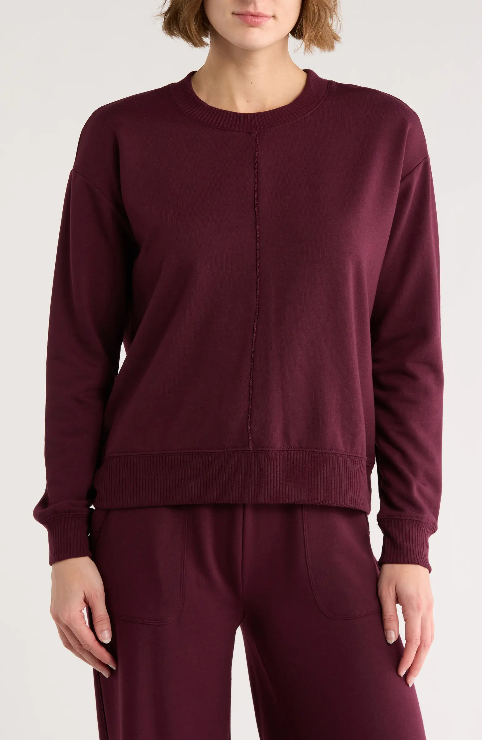 Velvet Trim Sweater | Nordstrom Rack