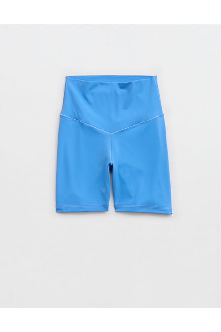 OFFLINE By Aerie Real Me XTRA High Waisted 5" Bike Short Women's Tidal Blue XXS | American Eagle Outfitters (US & CA)