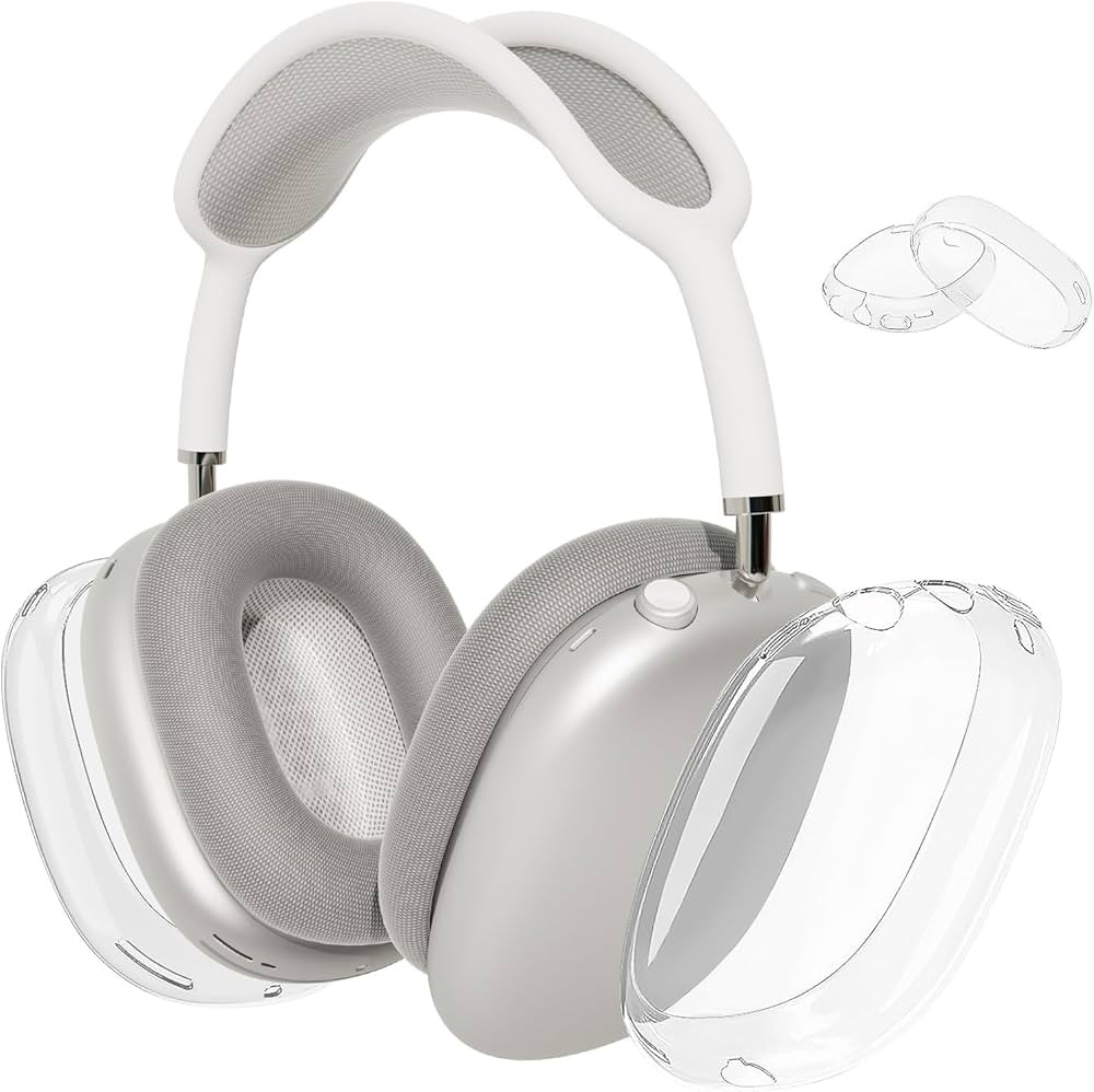 Case Cover for AirPods Max Headphones, Clear Soft TPU Skin Anti-Scratch, Transparent Accessories ... | Amazon (US)