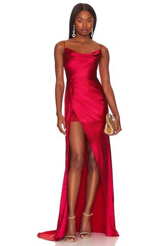 Lovers and Friends Renata Gown in Cherry Red from Revolve.com | Revolve Clothing (Global)