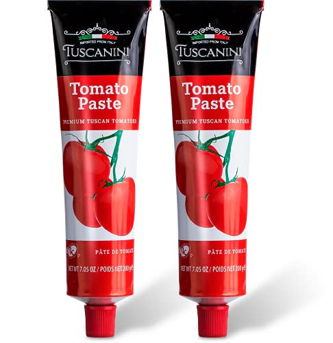 Tuscanini Premium Double Concentrated Tomato Paste Tube, 7.5oz (2 Pack) Made with Premium Italian Tomatoes | Amazon (US)