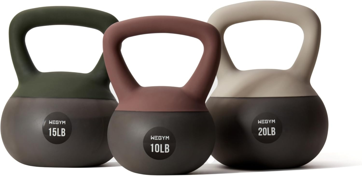 WeGym Soft Kettlebells with Cushioned Impact-Resistant Base and Anti-Slip, Wide-Grip Handle for H... | Amazon (US)