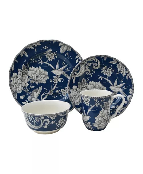 Adelaide Toile 16 Pc. Dinnerware Set, Service for 4 | Macy's