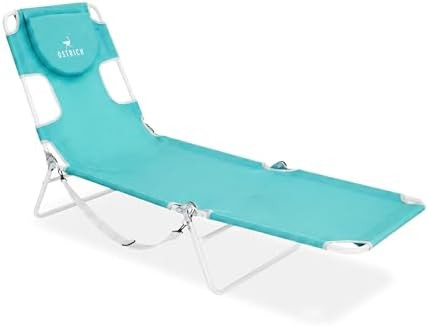 Ostrich the Original Chaise 72 x 22 Inch Lounge Portable Reclining Lounger, Outdoor Patio, Beach,... | Amazon (US)