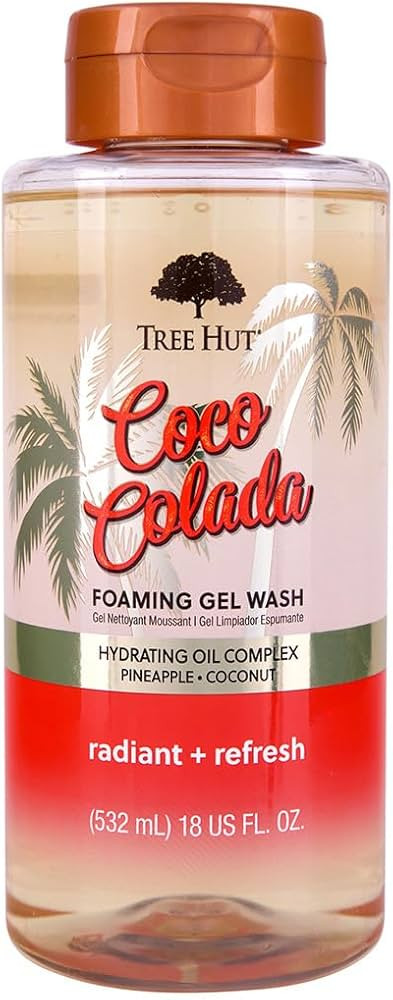 Tree Hut Coco Colada Radiant & Refresh Foaming Gel Wash, 18 oz. | Amazon (US)