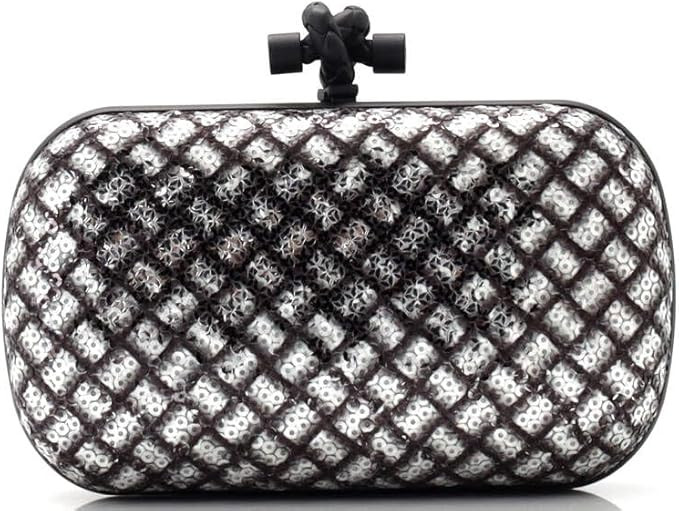 Amazon.com: Bottega Veneta, Pre-Loved Box Knot Clutch Sequins Small, Metallic : Luxury Stores | Amazon (US)