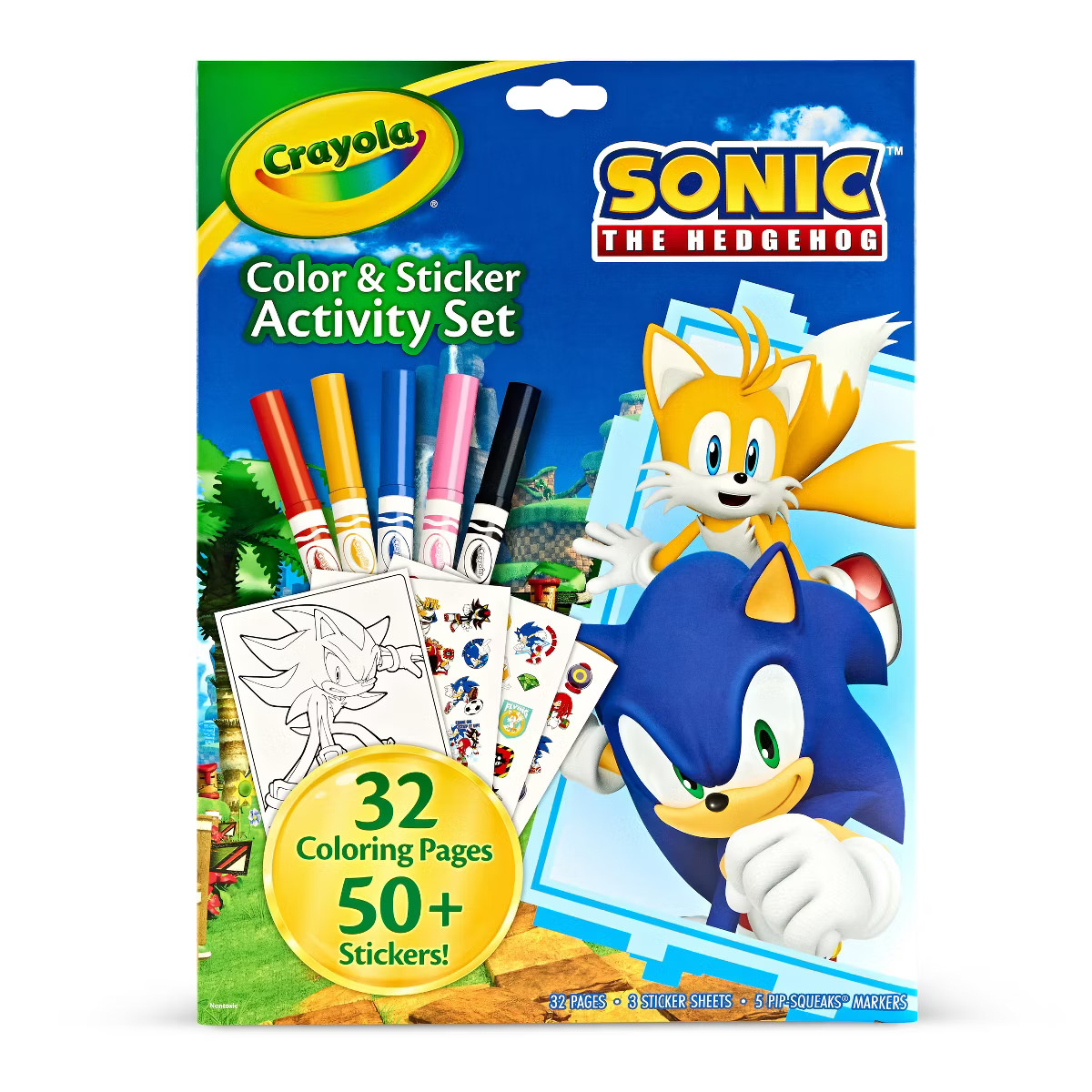 Crayola Color and Sticker Activity Foldalope Sonic | Target