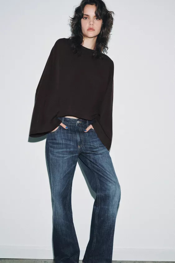 CAPE SLEEVE T-SHIRT | Zara UK