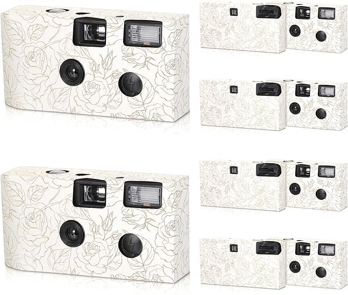 10 Pack Disposable Camera for Wedding Bulk, 34mm Single Use Camera Bulk with Flash and Hand Strap... | Amazon (US)