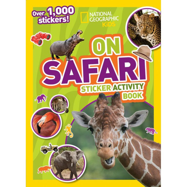 National Geographic Kids on Safari Sticker Activity Book: Over 1,000 Stickers! (Paperback) | Walmart (US)