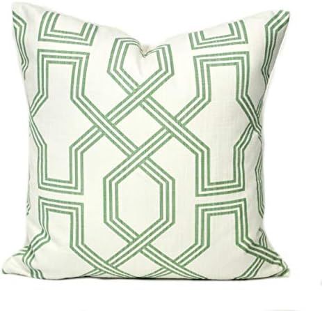 Amazon.com: Flowershave357 One Pillow Cover Cushion Decorative Throw Pillow Grey Sage Green Pillo... | Amazon (US)