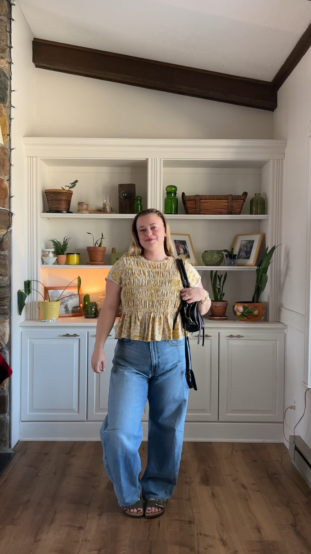 Little springy ootd 

Anthro is also doing a spent $150 get $50! 

#LTKMidsize #LTKootd #LTKPetite