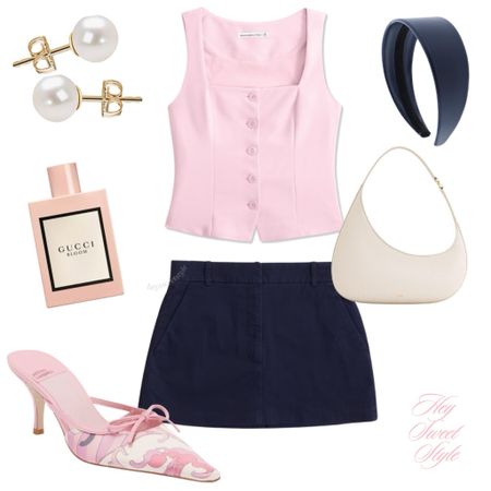 Pretty in pink + navy 

#LTKfindsunder100 #LTKworkwear