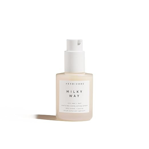 HERBIVORE Milky Way 10% AHA + Oat Soothing Exfoliating Serum – Multitasking Instant Glow Formul... | Amazon (US)