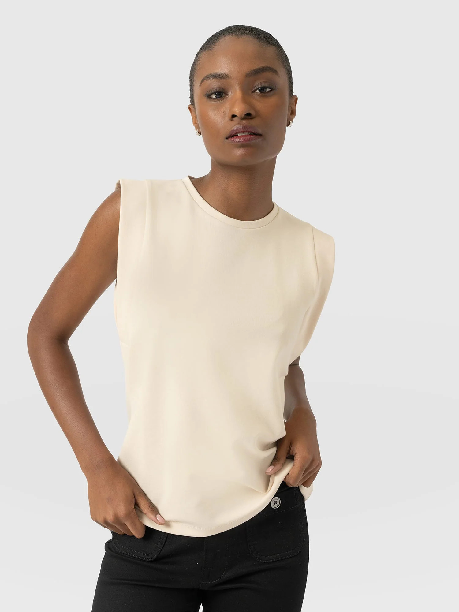 Rowan Tee - Cream | Saint + Sofia UK