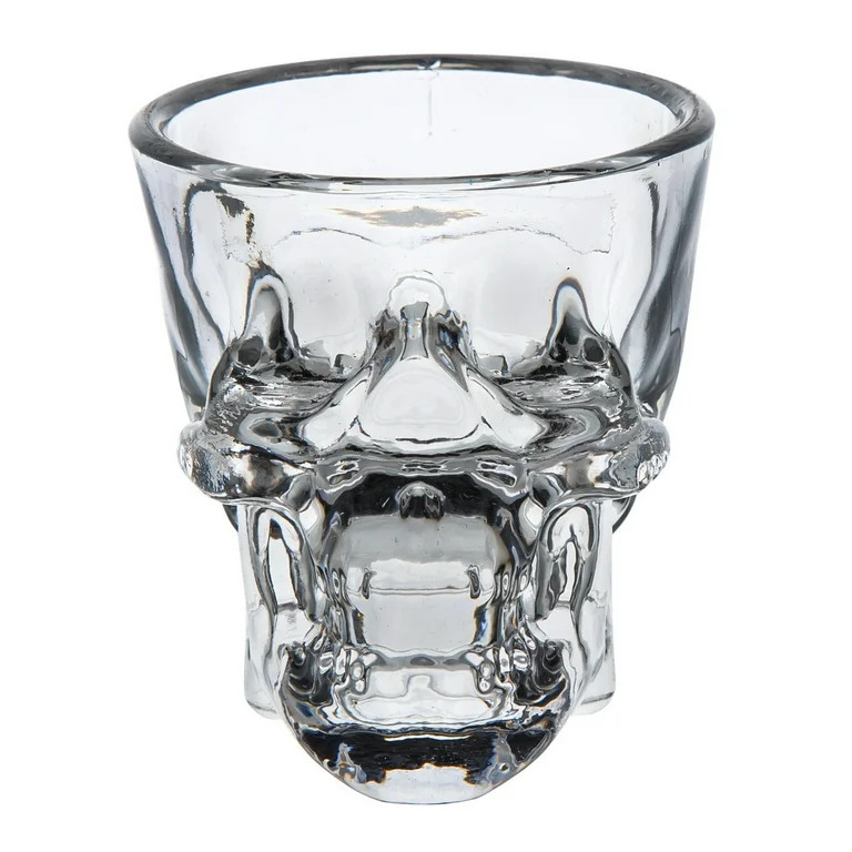 Way to Celebrate Clear Glass Skull Shot Glass | Walmart (US)