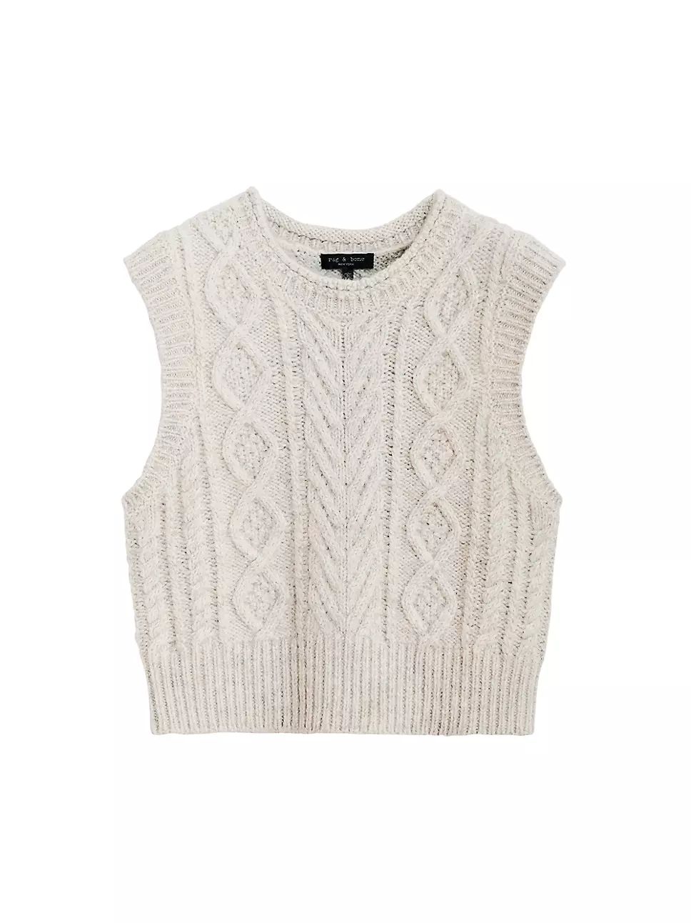 Brody Cable-Knit Wool-Blend Vest | Saks Fifth Avenue