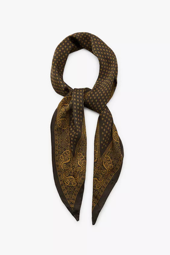SATIN PRINTED BANDANA | Zara US