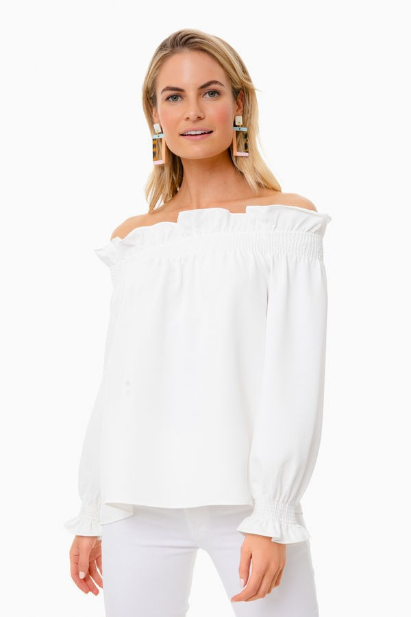 Off the Shoulder Marguerite Blouse, Summer Tops, Off the Shoulder Top, Cute Tops, Summer Blouse | Tuckernuck (US)