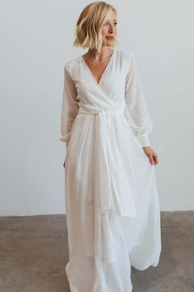 Lydia Off-White Maxi Dress | Baltic Born