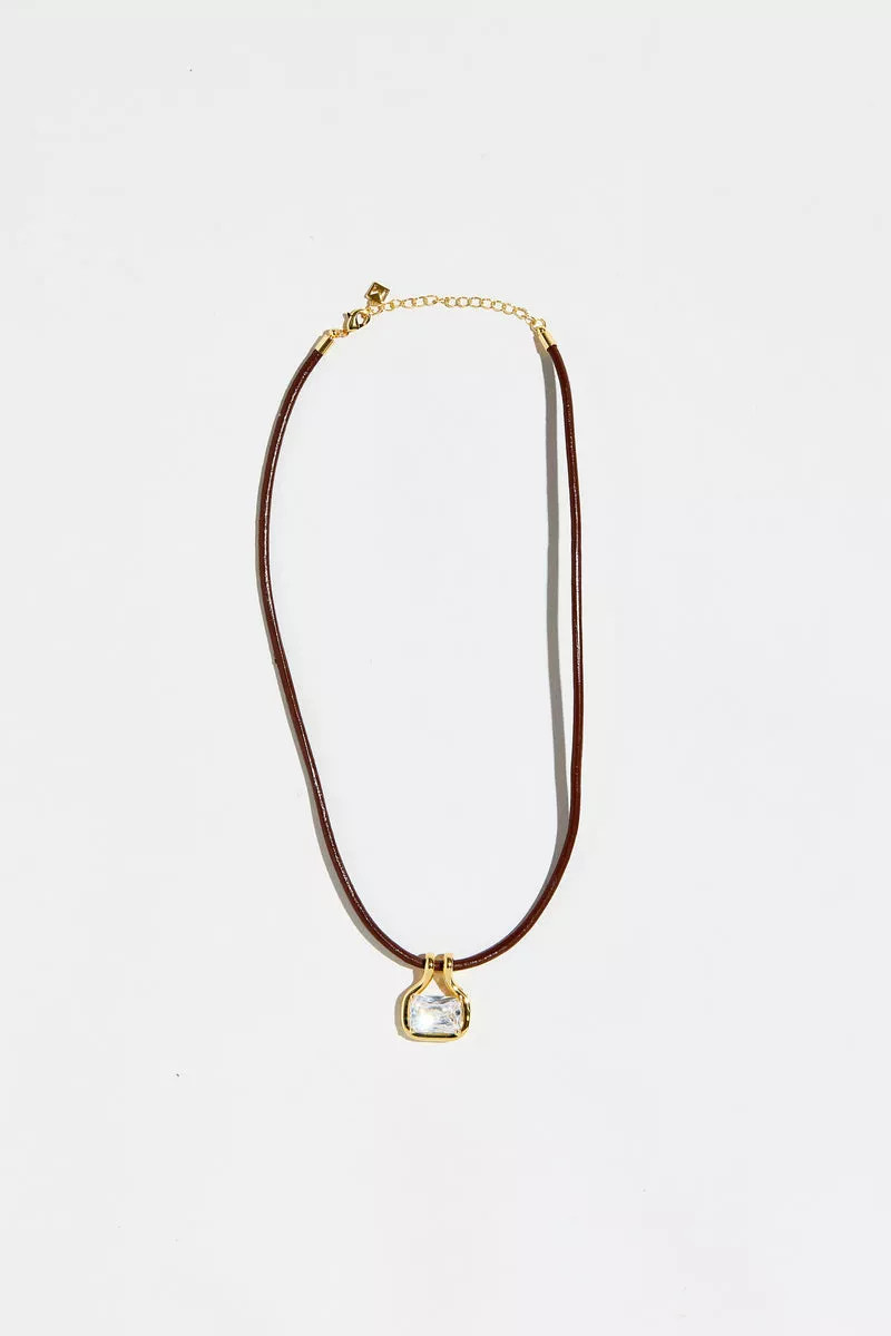 The M Jewelers Naia Gem Pendant Necklace | Urban Outfitters (US and RoW)