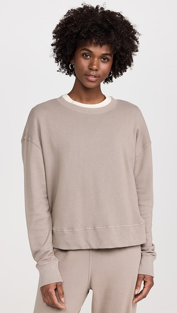 perfectwhitetee French Terry Pullover Sweatshirt | Shopbop | Shopbop