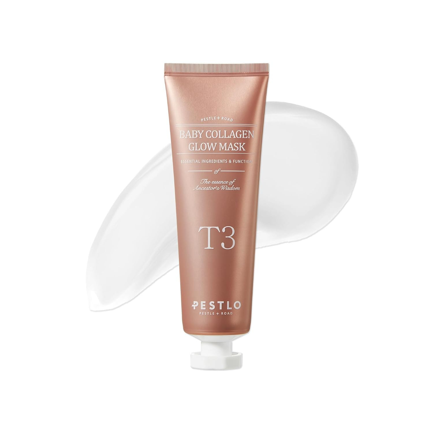PESTLO Baby Collagen Glow Mask 2.36 fl.oz - Korean Peel Off Facial Mask Infused with Reallagen/T3 Vegan Collagen, Aginon, Volufiline for Hydrating, Firming, Glow, Glass Skin | Amazon (US)