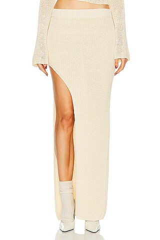 Aya Muse Dai Skirt in Buttercream | FWRD | FWRD 