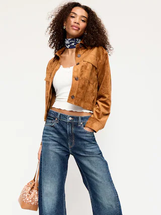 Classic Faux-Suede Jacket | Old Navy (US)