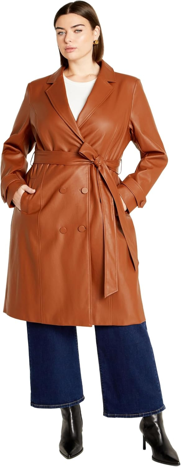 City Chic Women's Coat - Phylis Trench | Amazon (US)