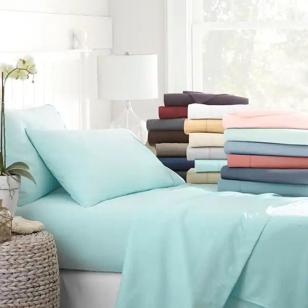 Becky Cameron Ultra-soft Deep Pocket Microfiber 4-piece Bed Sheet Set | Bed Bath & Beyond