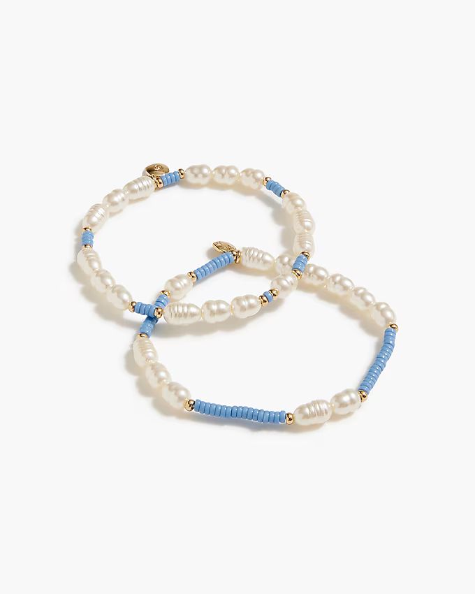 Pearl and bead bracelets set | J.Crew Factory