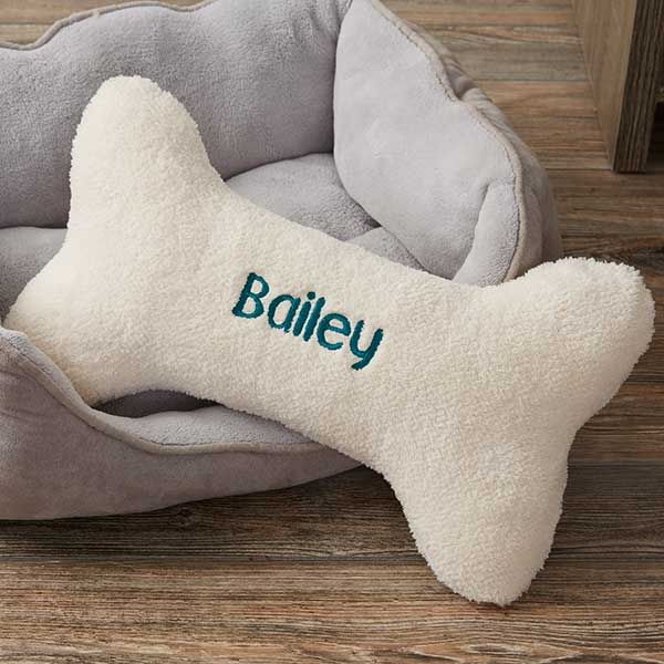 Personalized Dog Bone Pet Pillow- Large - On Sale Today! | Personalization Mall