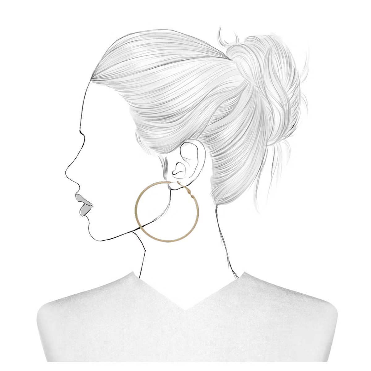 Thick Circle Hoop Earrings - Universal Thread™ Gold | Target
