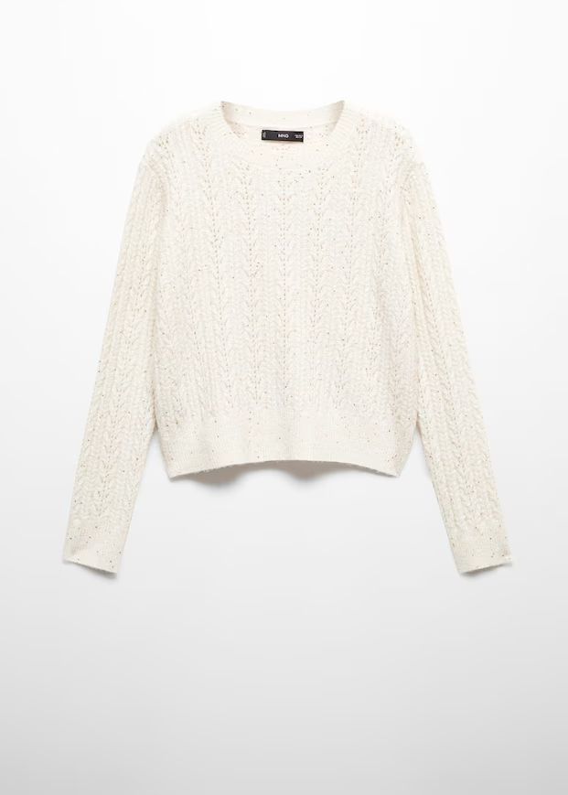 Knit paillette sweater -  Women | Mango USA | MANGO (US)