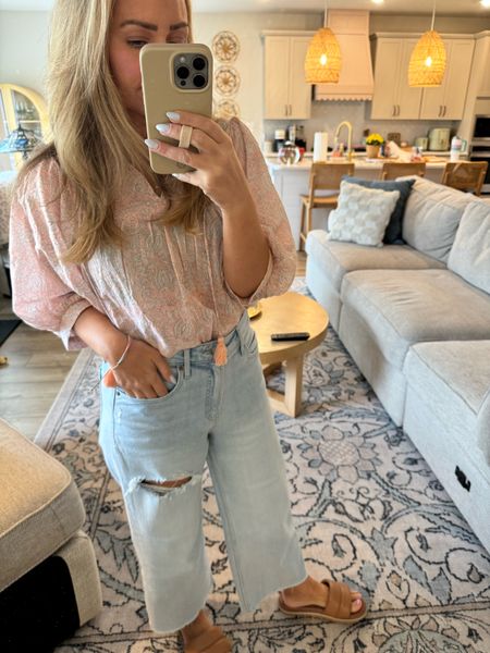 Elevated casual look to start the week! 

Top is from Marea- wearing a Medium! 
Denim is Old Navy wearing a 6 petite. 

Perfect outfit for Spring! Pair the top with denim shorts for the Summer! 

#LTKSeasonal #LTKStyleTip