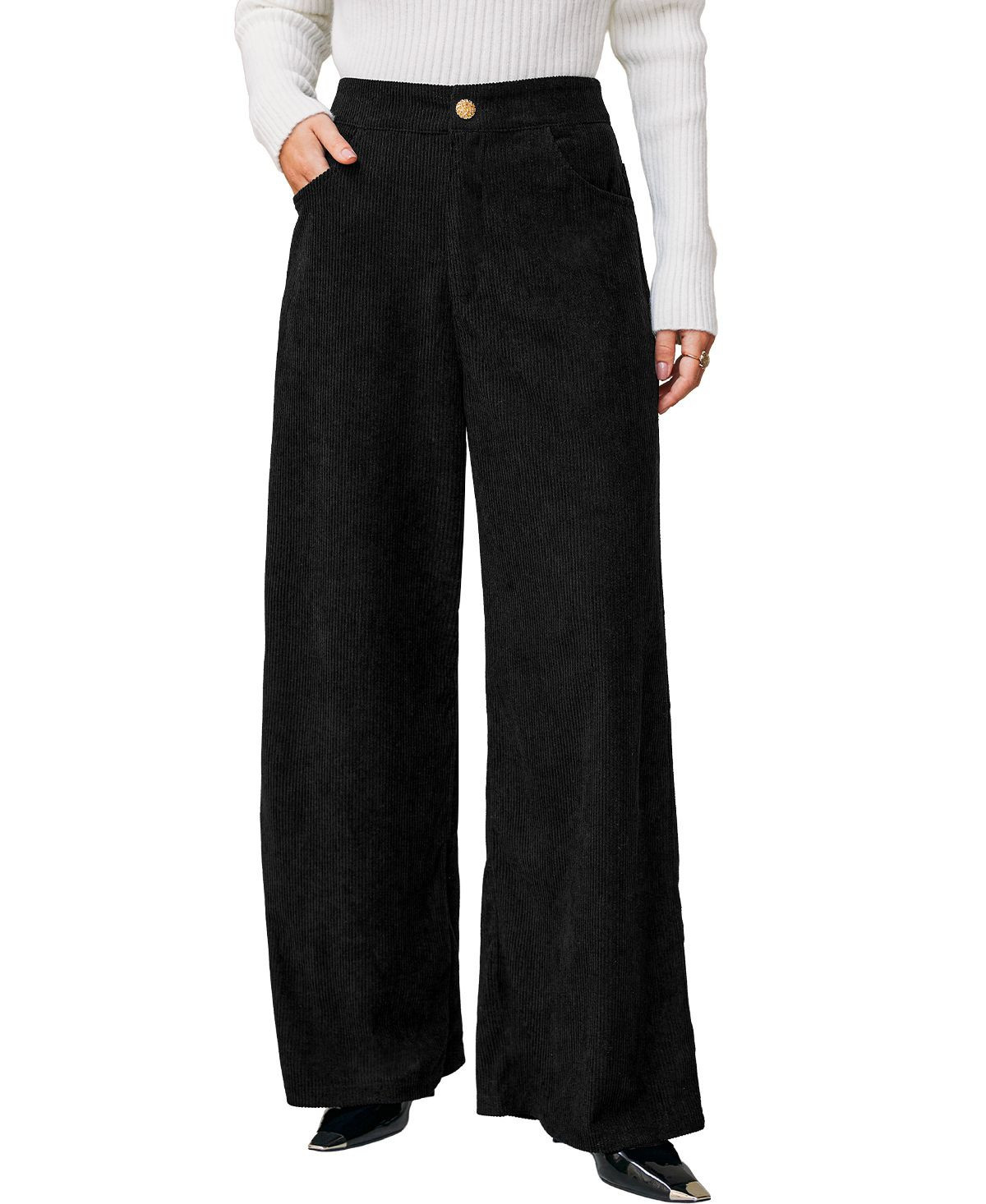 Cupshe Women's City Nights Black Pants - Black | Macy's